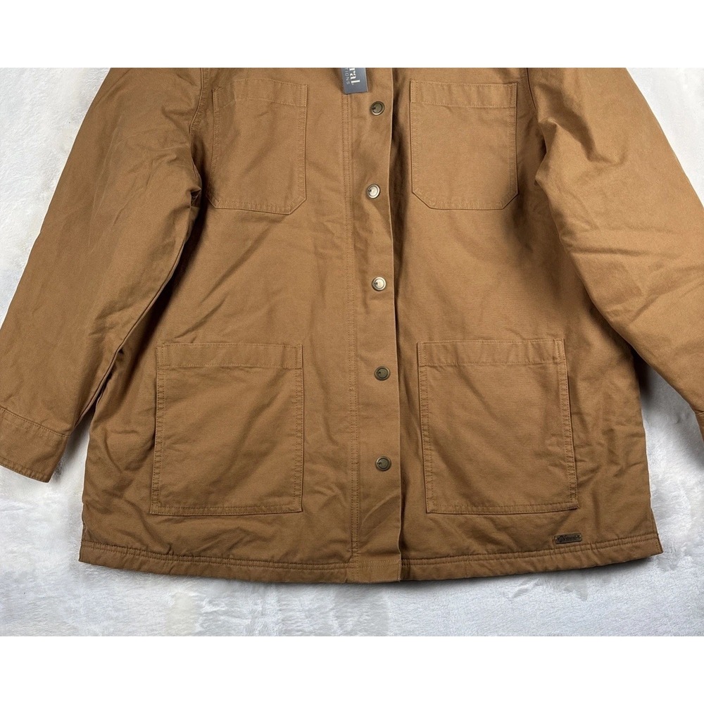 Natural Reflections Jacket Womens XXL Utility‎ Quilted Flannel Lined Canvas Barn - Picture 4 of 16